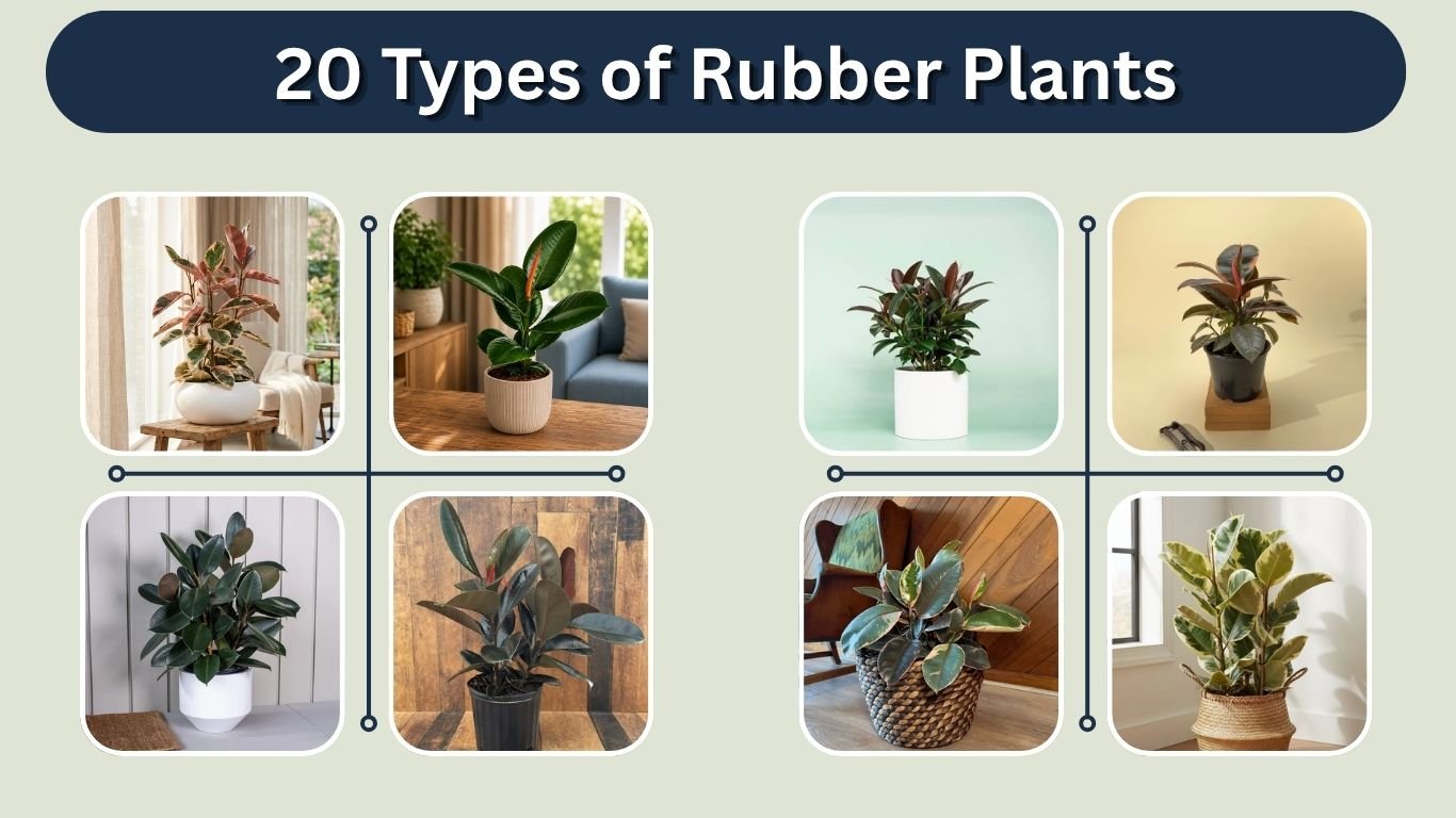 20 Types of Rubber Plants for Indoor Growing: Names & Care Tips