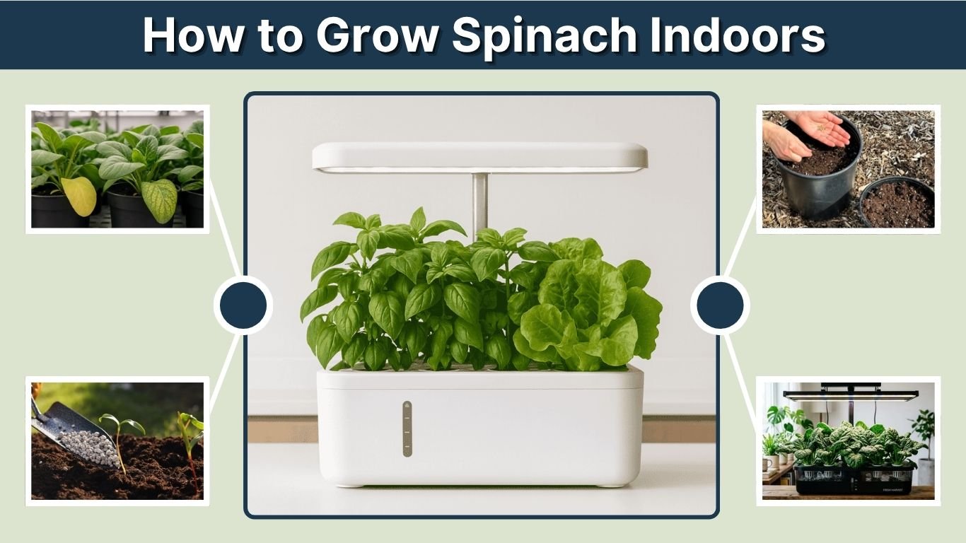 How to Grow Spinach Indoors: Easy Year-Round Growing Guide