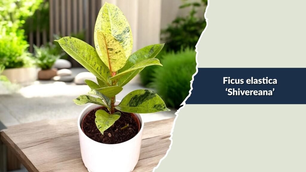 Ficus elastica ‘Shivereana’ (Shivereana Rubber Plant)