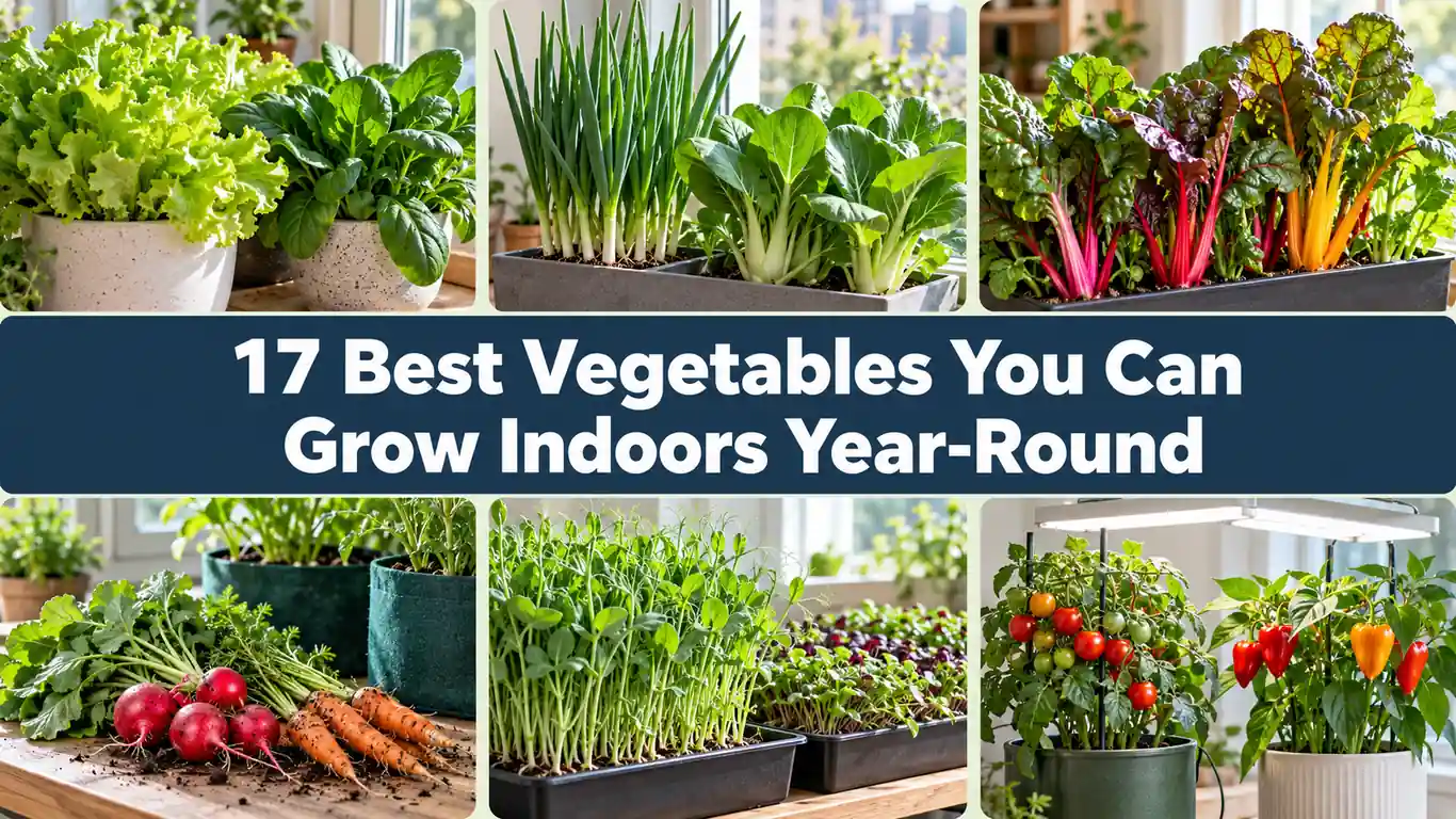 17 Best Vegetables You Can Grow Indoors Year-Round