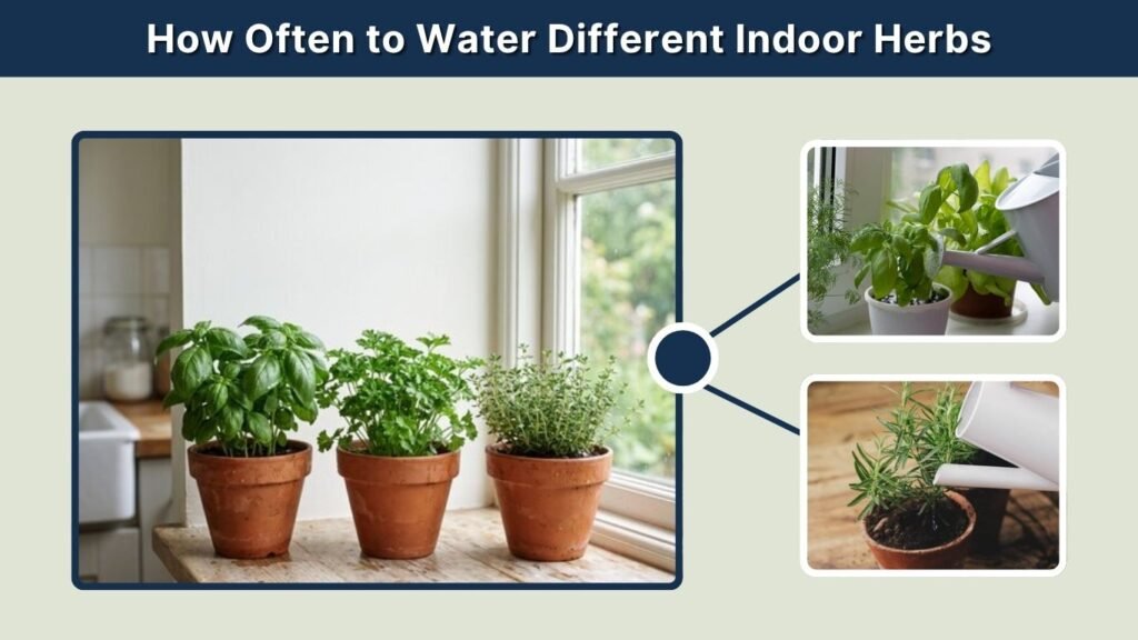 How Often to Water Different Indoor Herbs