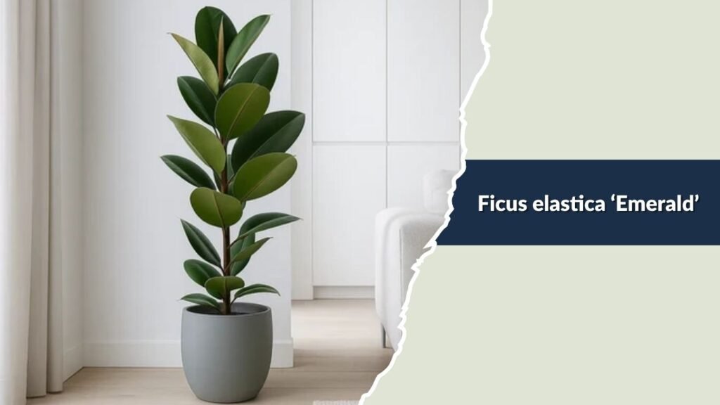 Ficus elastica ‘Emerald’ (Emerald Rubber Plant)
