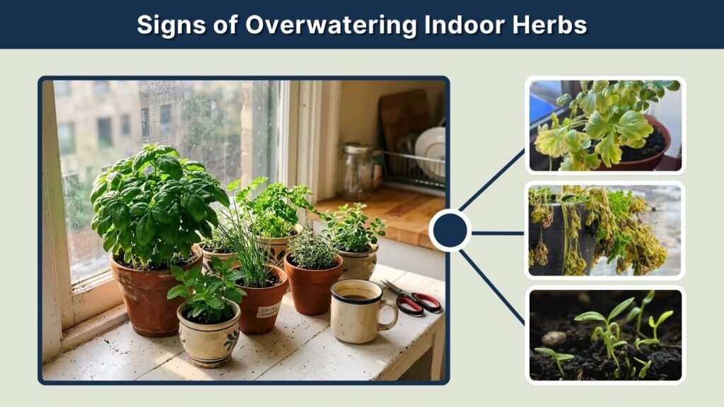 Signs of Overwatering Indoor Herbs