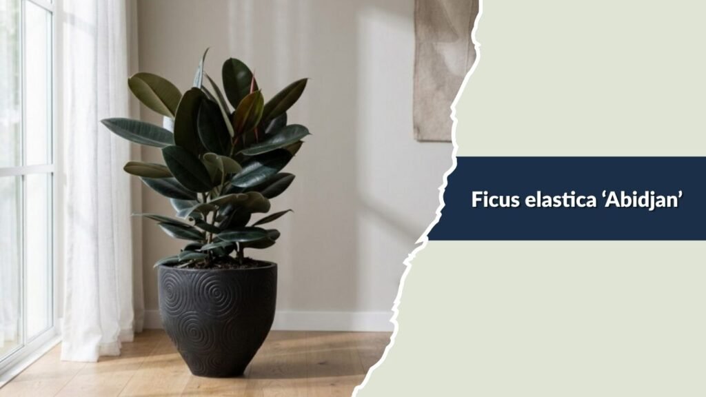  Ficus elastica ‘Abidjan’ (Abidjan Rubber Plant)