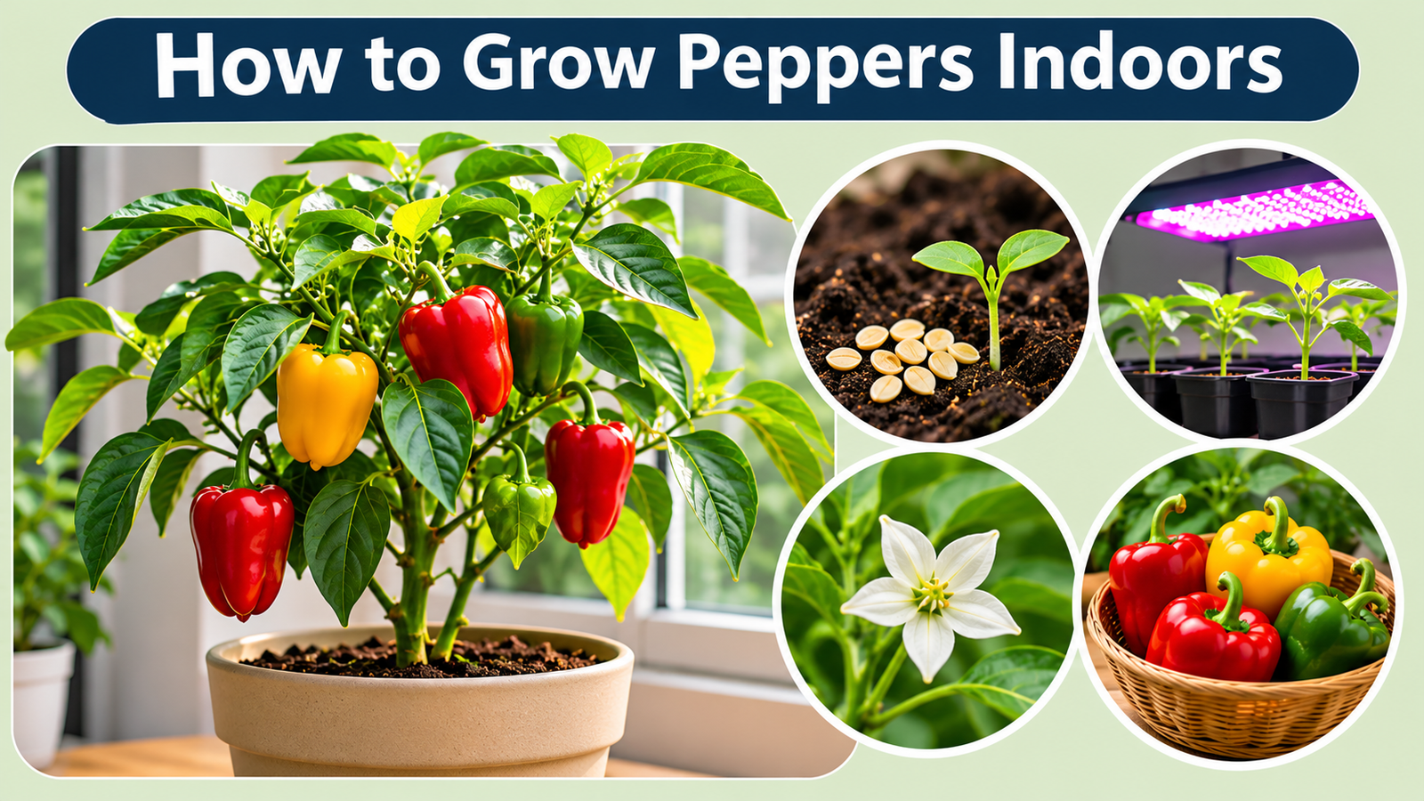 How to Grow Peppers Indoors: Easy Seed-to-Harvest Guide