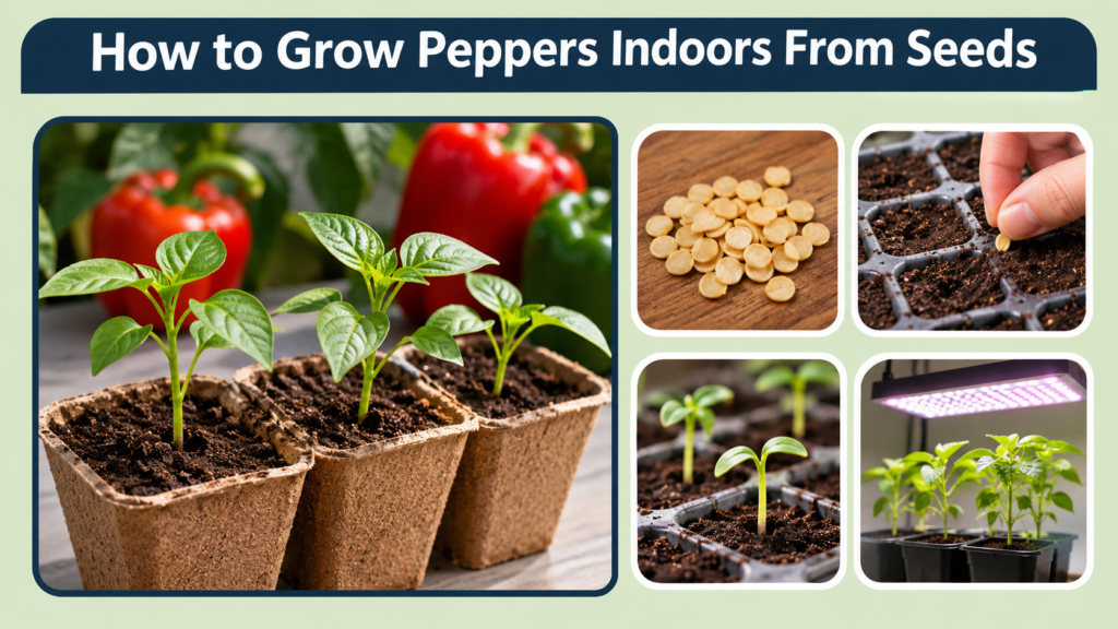 How to Grow Peppers Indoors From Seeds