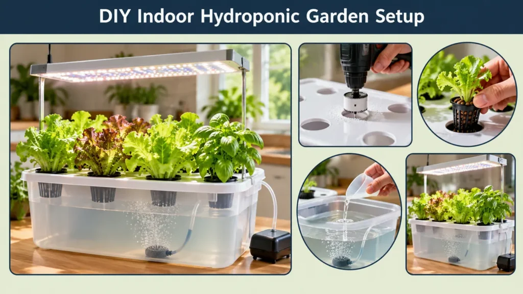DIY Indoor Hydroponic Garden Setup