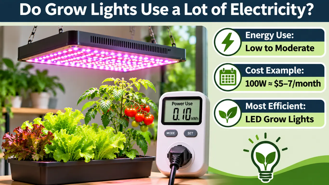 Do Grow Lights Use a Lot of Electricity? Cost & Usage Guide