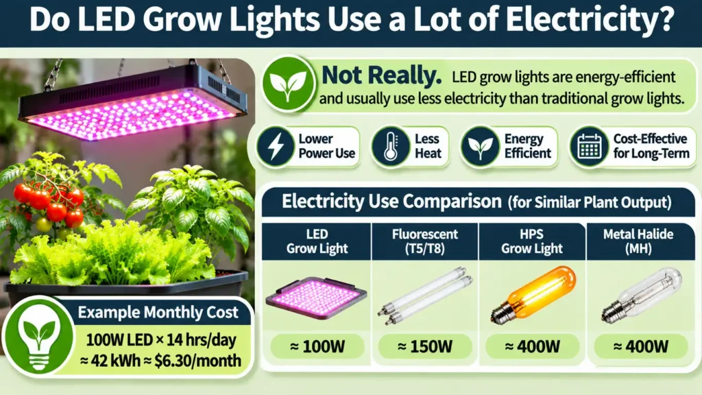 Do LED Grow Lights Use a Lot of Electricity?