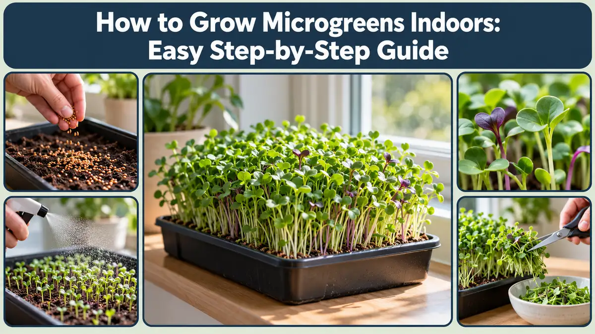 How to Grow Microgreens Indoors: Easy Step-by-Step Guide