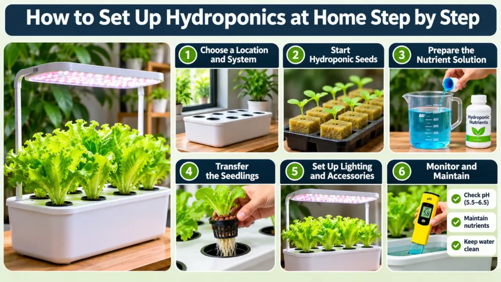 How to Set Up Hydroponics at Home Step by Step